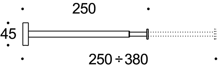 Colombo Plus W4915 Полотенцедержатель 25/38 см