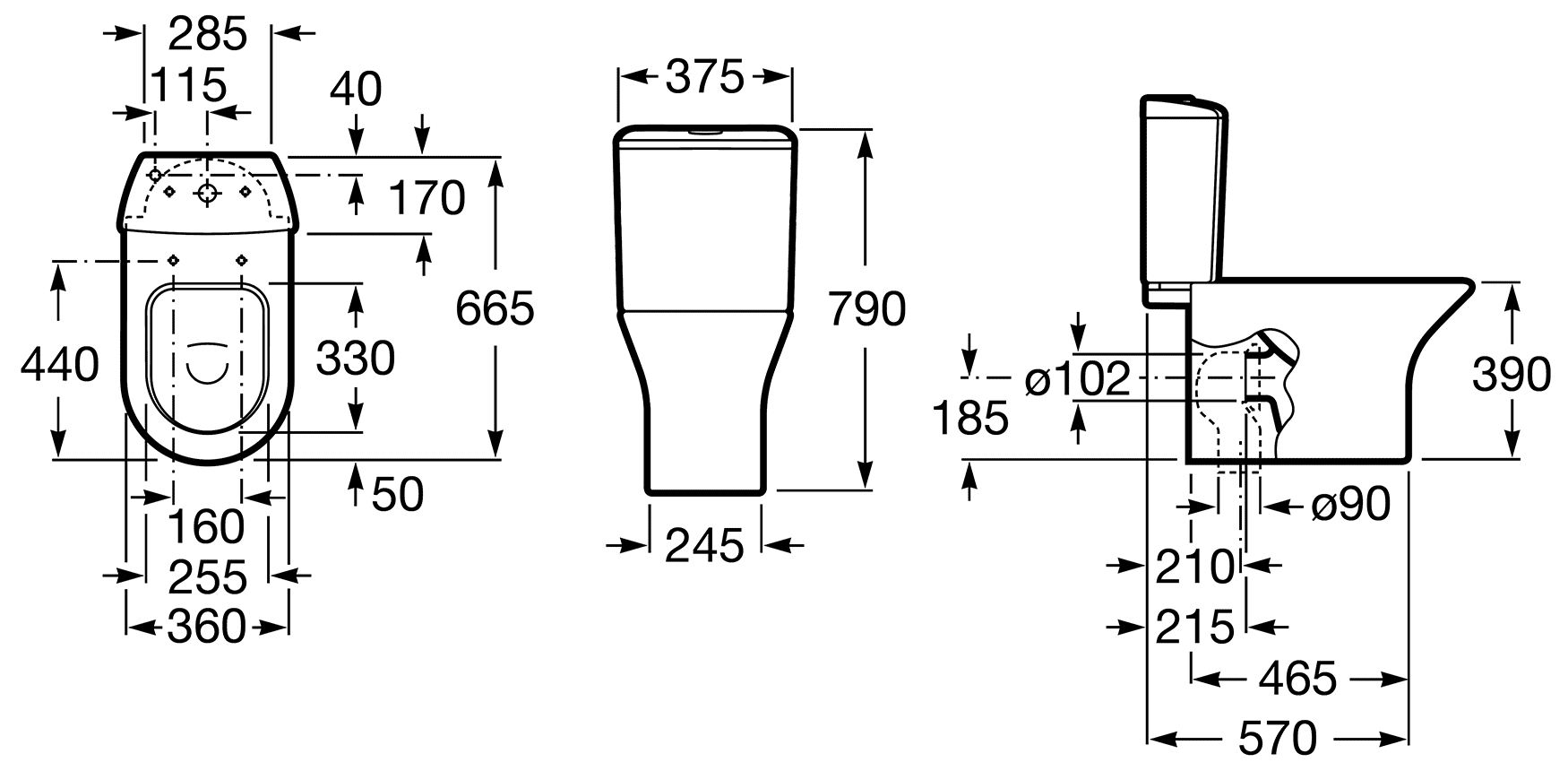 Roca Leon 342649000/341649000/ZRU9302943 Унитаз-компакт с сиденьем и крышкой