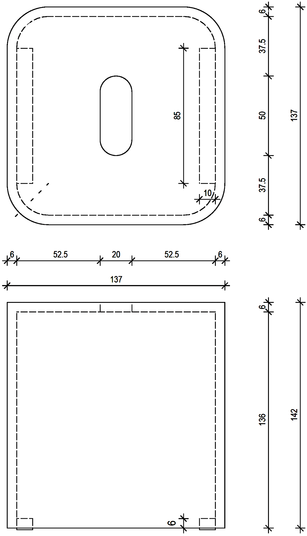 Decor Walther Stone 0974050 Диспенсер салфеток настольный 142x137x137 (белый)