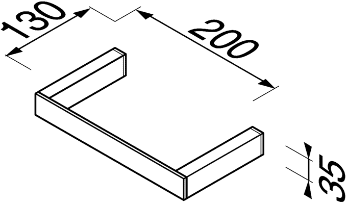 Geesa Modern Art 3504-02  Полотенцедержатель 20 см