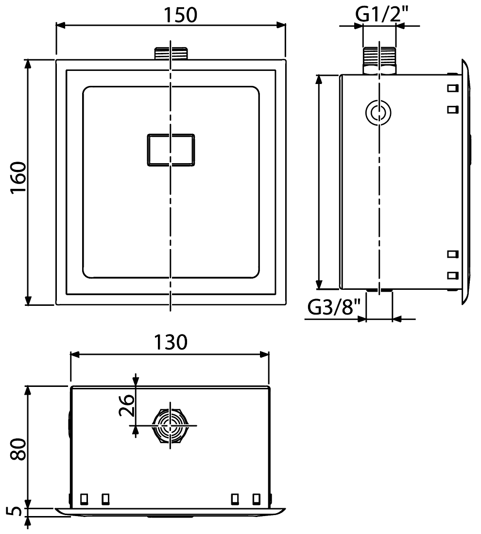 Alcaplast ASP4 Сенсорное смывное устройство для писсуара (12 В)