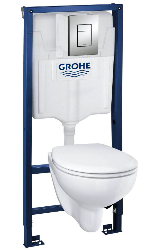 Grohe Solido 39586 000 Подвесной унитаз Bau Ceramic с монтажной рамой