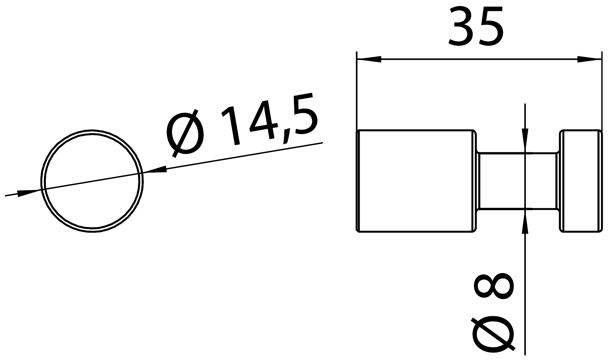 EMCO Flow 2775 001 01 Крючок 35 мм