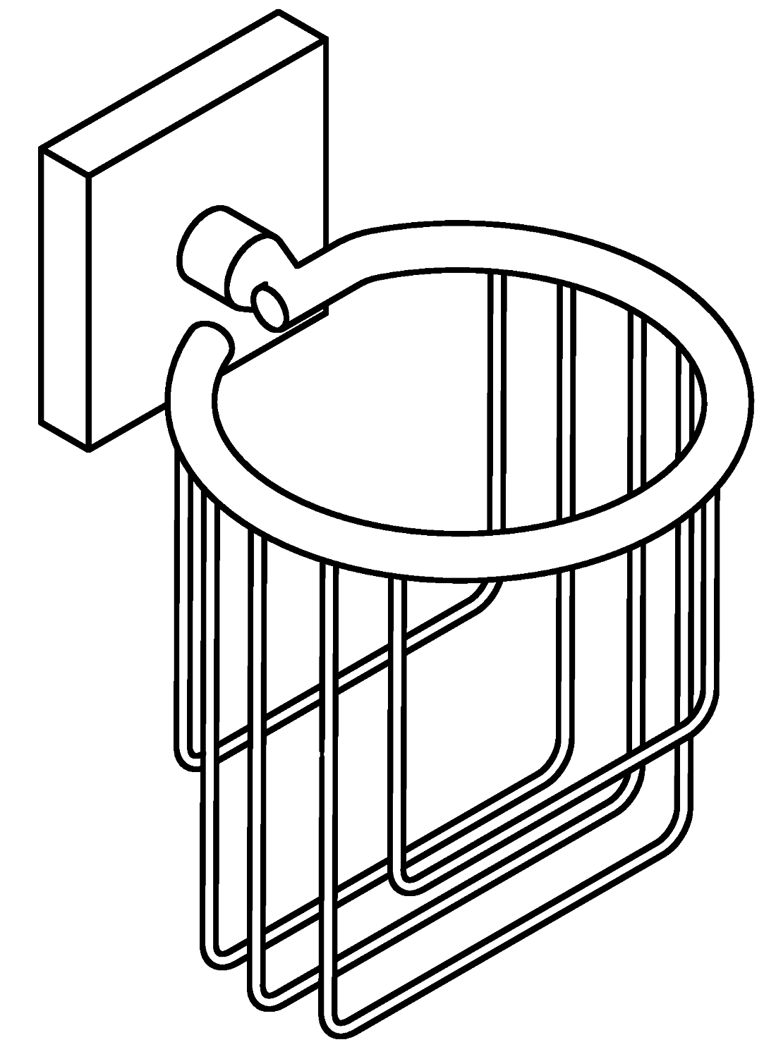 Rainbowl Cube 2732 Держатель дезодоранта (хром)