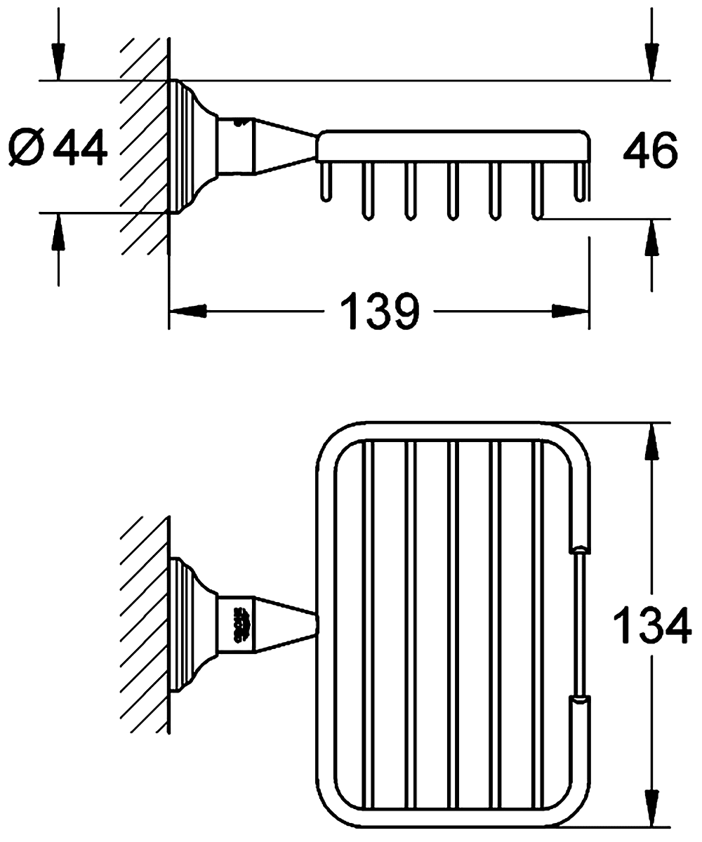 Grohe Essentials Authentic 40659 001 Мыльница-решётка