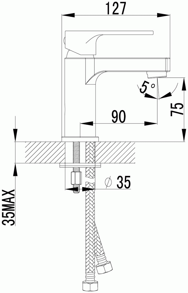 Lemark Plus Grace LM1506C Смеситель для раковины