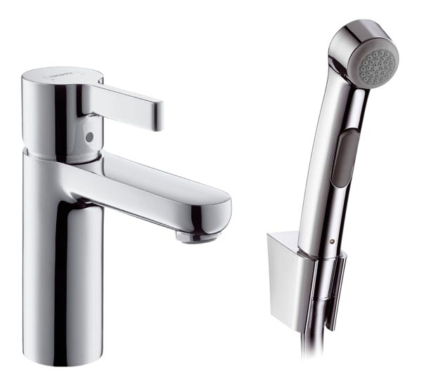 Hansgrohe Metris S 31160 000 Смеситель для раковины с гигиеническим душем