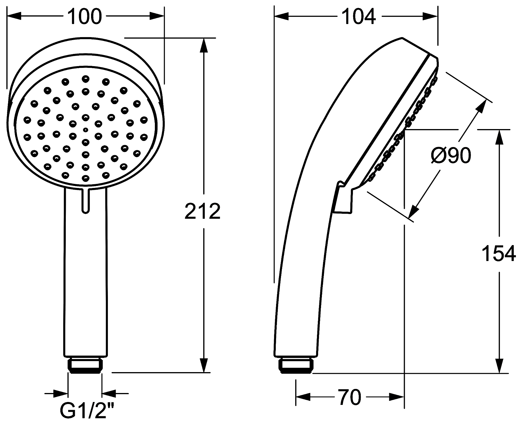 Grohe Tempesta Cosmopolitan 27571 002 Ручной душ (2 режима)