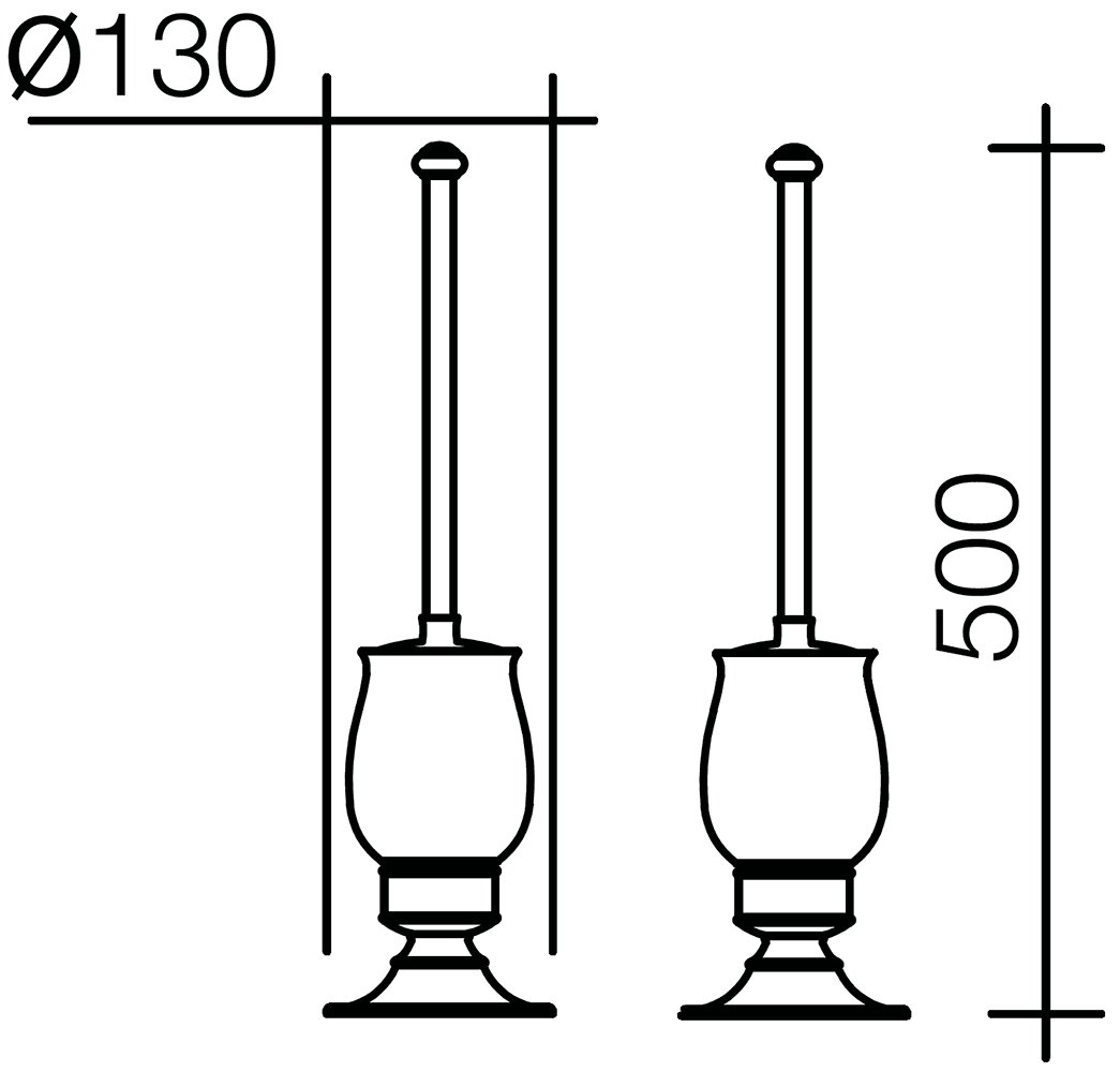 Schein Saine7053032VF Ёршик напольный керамика (золото)