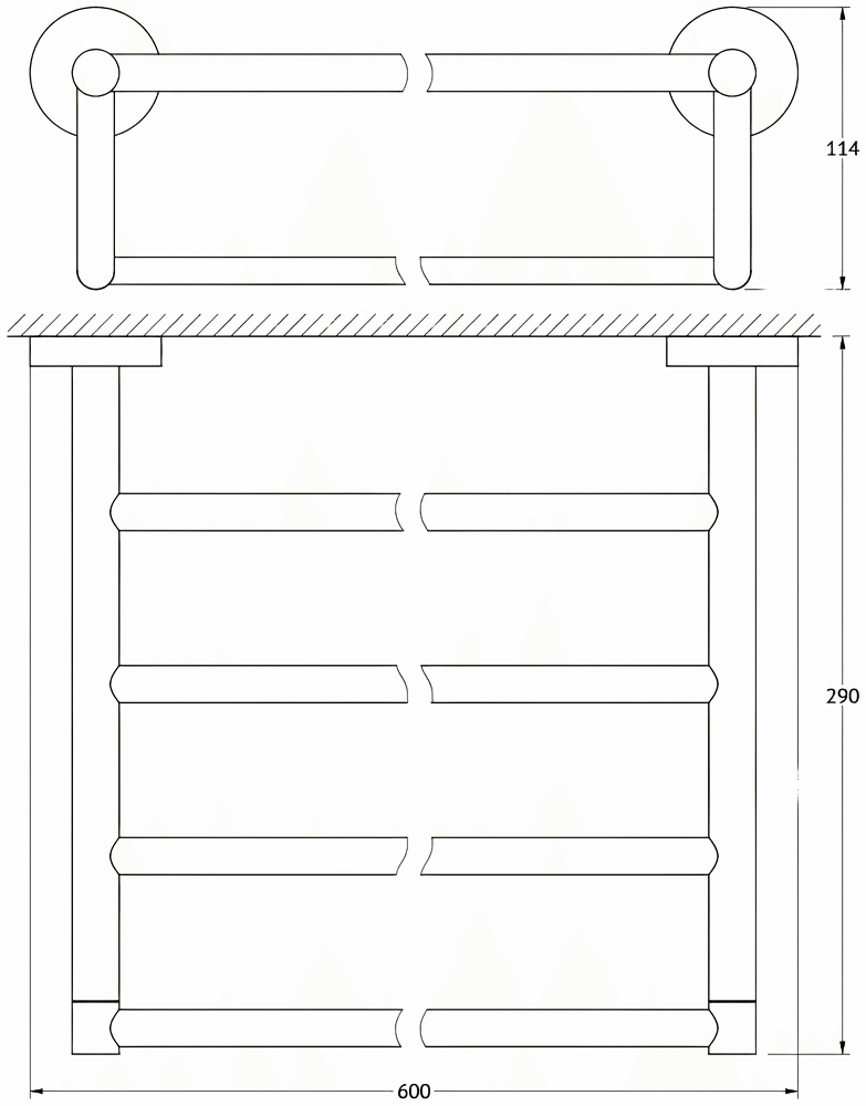 ArtWelle Harmonie HAR033 Полка для полотенец 60 см