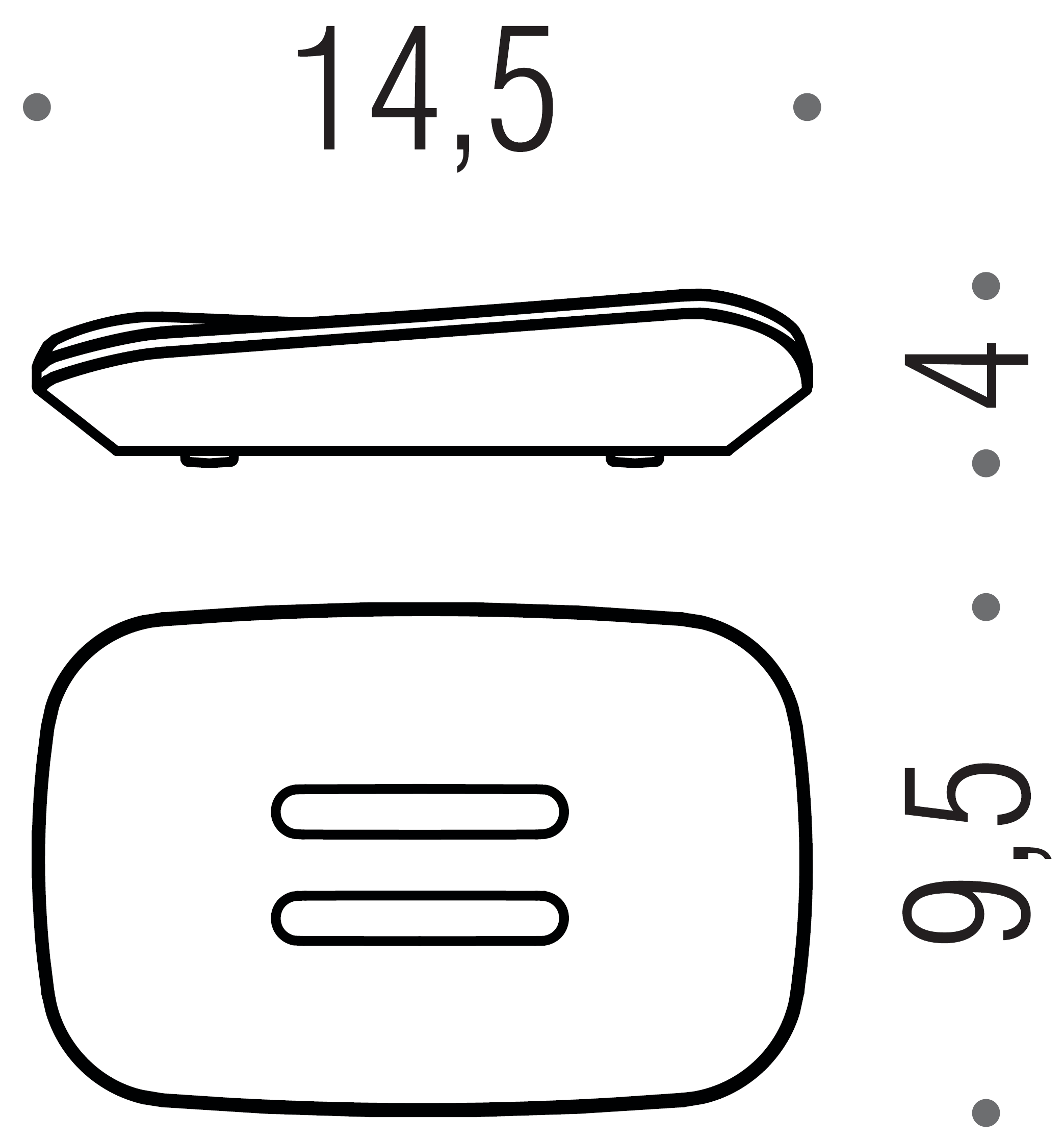 Colombo Alizé B2540 Мыльница настольная