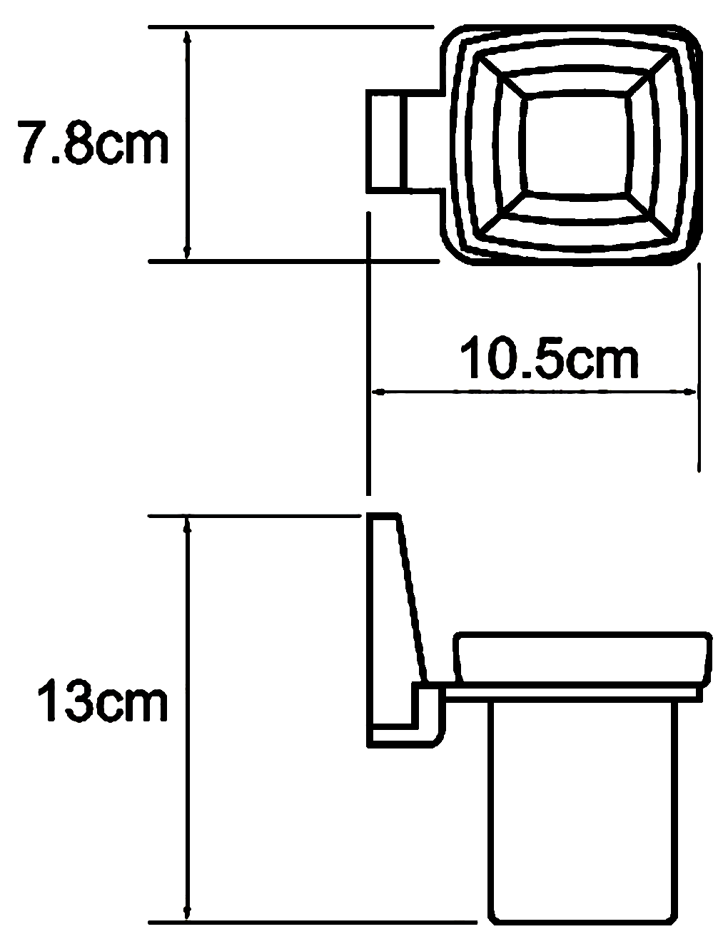 WasserKraft Lopau K-6028 Стакан настенный