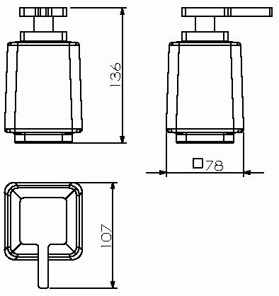 Langberger Melvin 32021A-01-00 Диспенсер стеклянный матовый