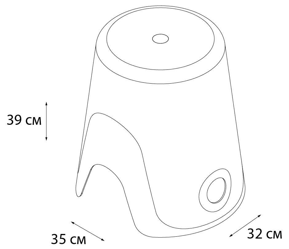 Fixsen Wendy FX-7073-60 Корзина для белья 2в1 (зеленый)