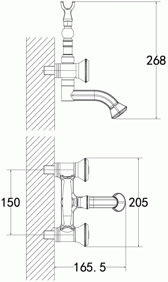 Lemark Jasmine LM6614ORB Смеситель для ванны