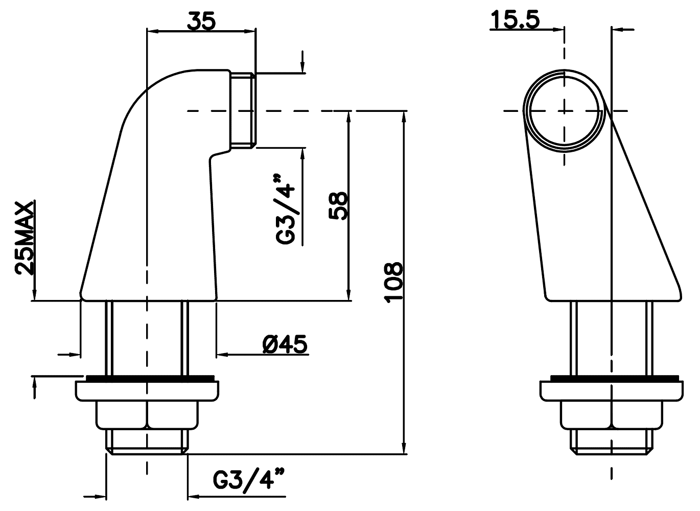 Remer 88UK Уголки для монтажа смесителя на бортик ванны (2 шт.)