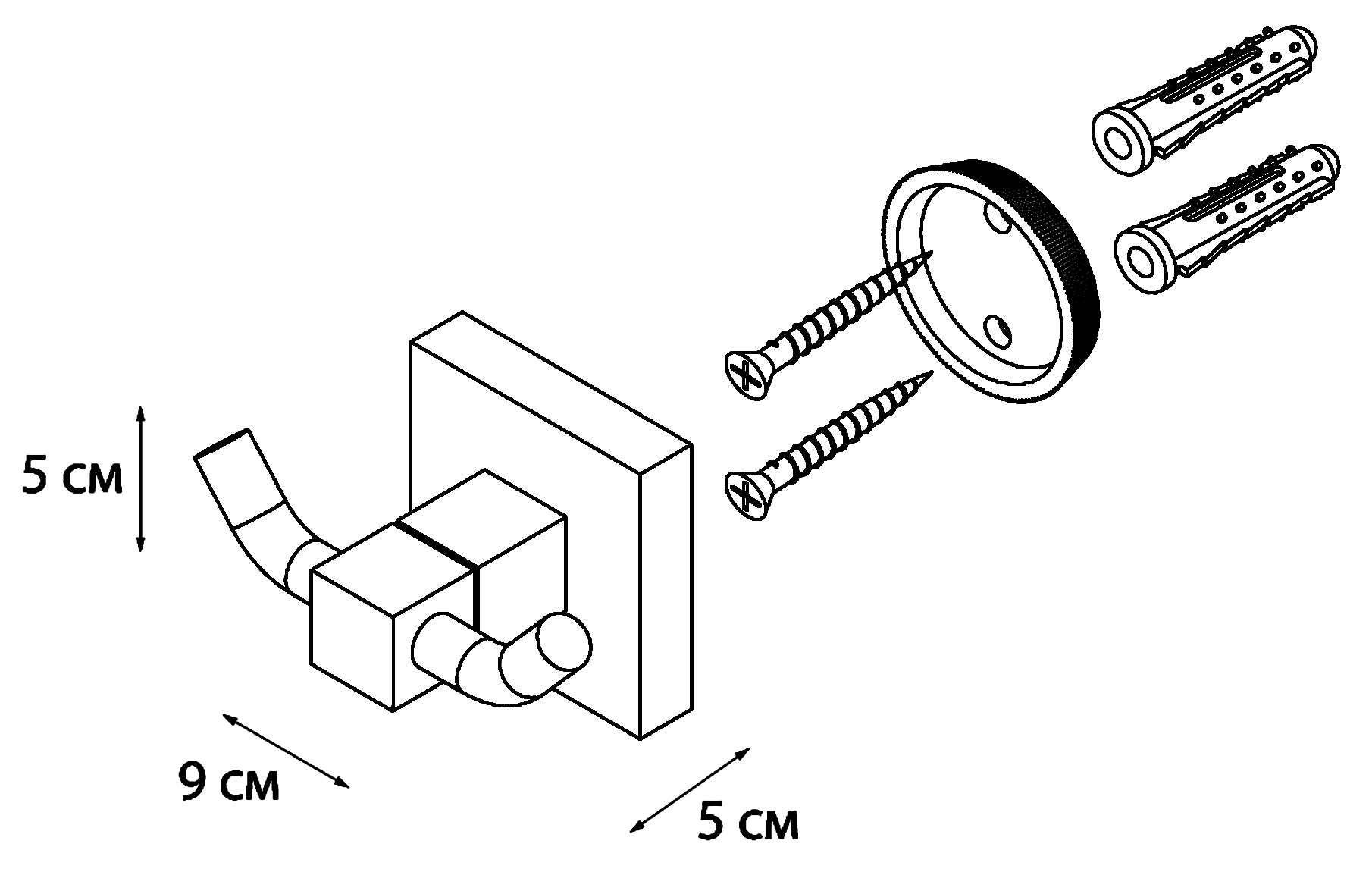 Fixsen Metra FX-11105А Крючок двойной