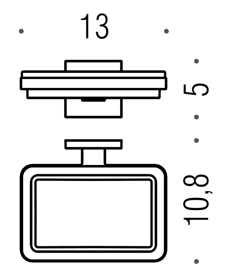 Colombo BasicQ B3701 Мыльница настенная