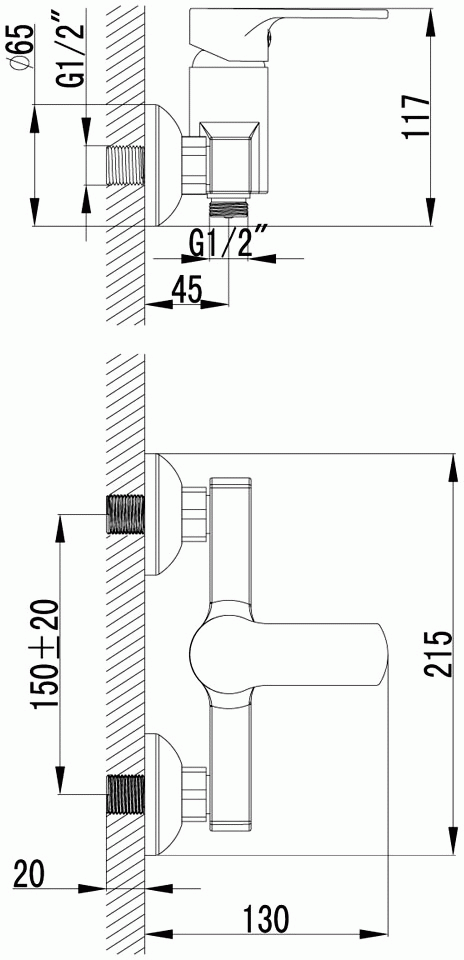 Lemark Plus Grace LM1503C Смеситель для душа