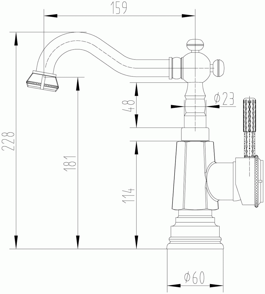 Lemark Jasmine LM6604B Смеситель для раковины