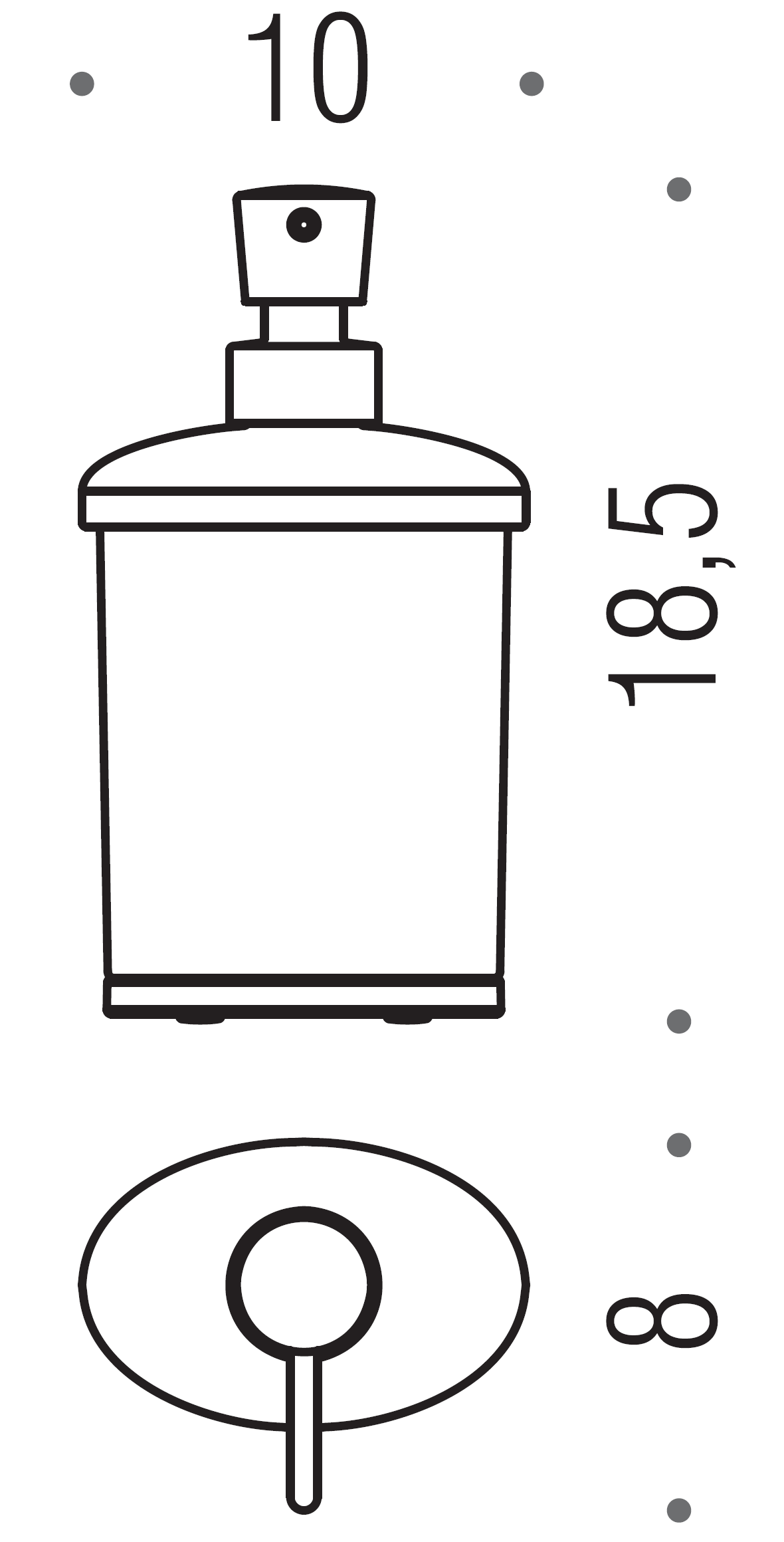 Colombo Land B9319 Диспенсер для жидкого мыла настольный