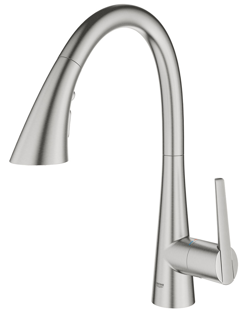 Grohe Zedra 32294 DC2 Смеситель кухонный с душем (нержавеющая сталь)