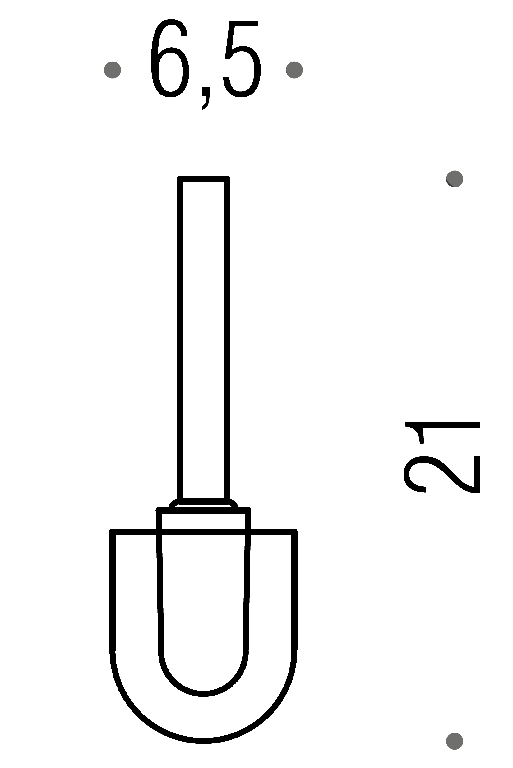 Colombo B1657 Ёршик 210 мм (запасная часть без ручки)