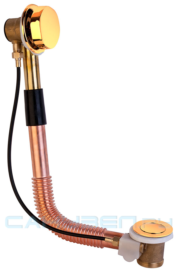 Remer 96DO Слив-перелив для ванны автоматический медь/латунь (золото)