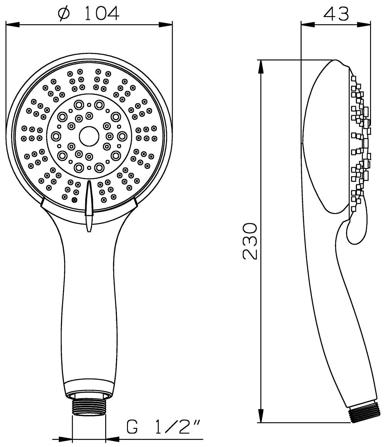 I.S.A. Alice 10750 Ручной душ (5 режимов)