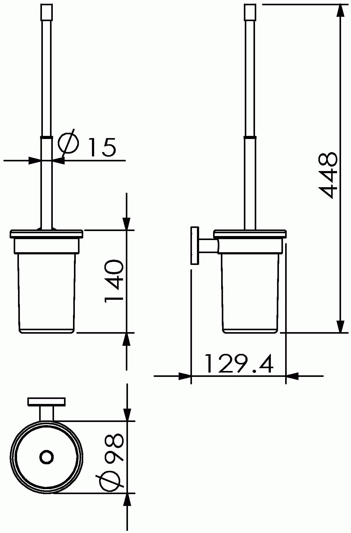 Langberger Burano 11025A Ёршик настенный