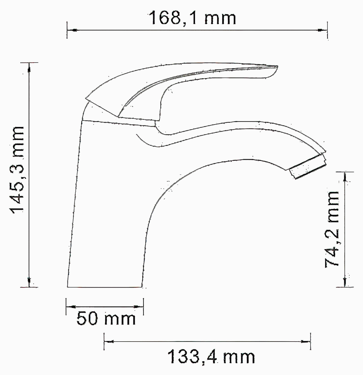 WasserKraft Rossel 2803 Смеситель для раковины