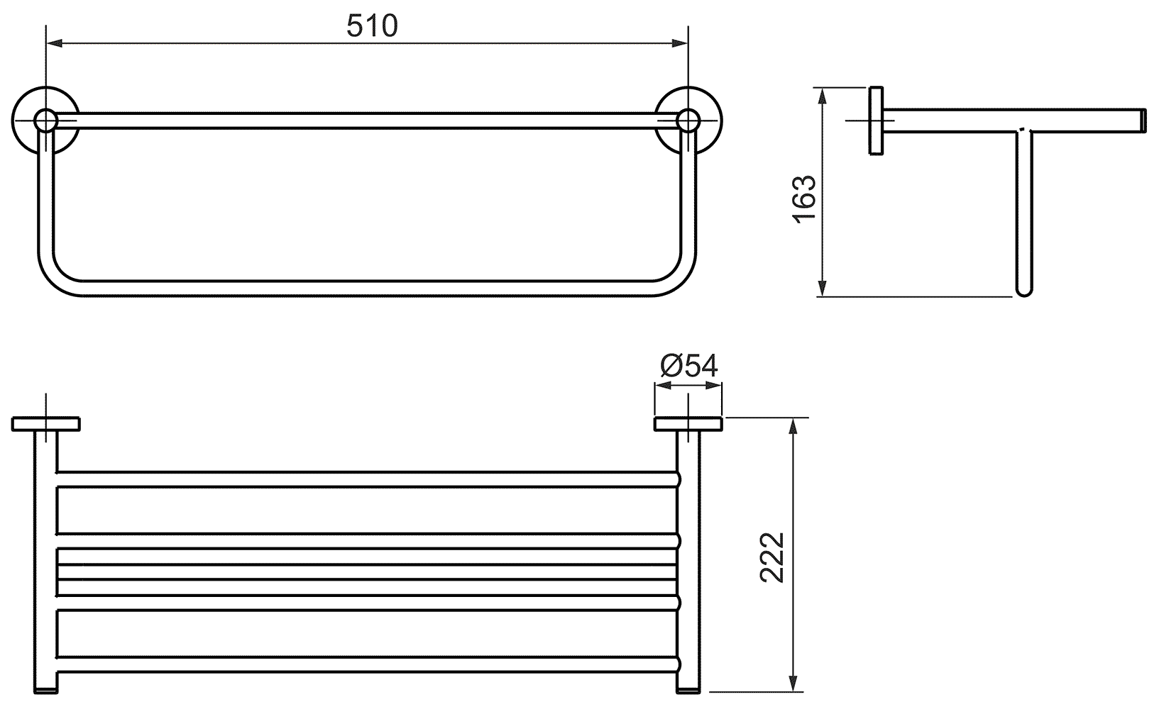 Grohe BauCosmopolitan 40462 001 Полка для полотенец