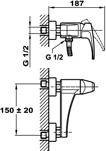 Teka MB2 40.231.02 Смеситель душевой