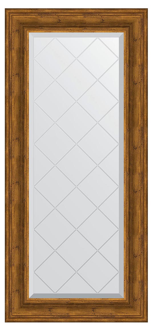 Evoform Exclusive-G BY4075 Зеркало с гравировкой в багетной раме 59x128