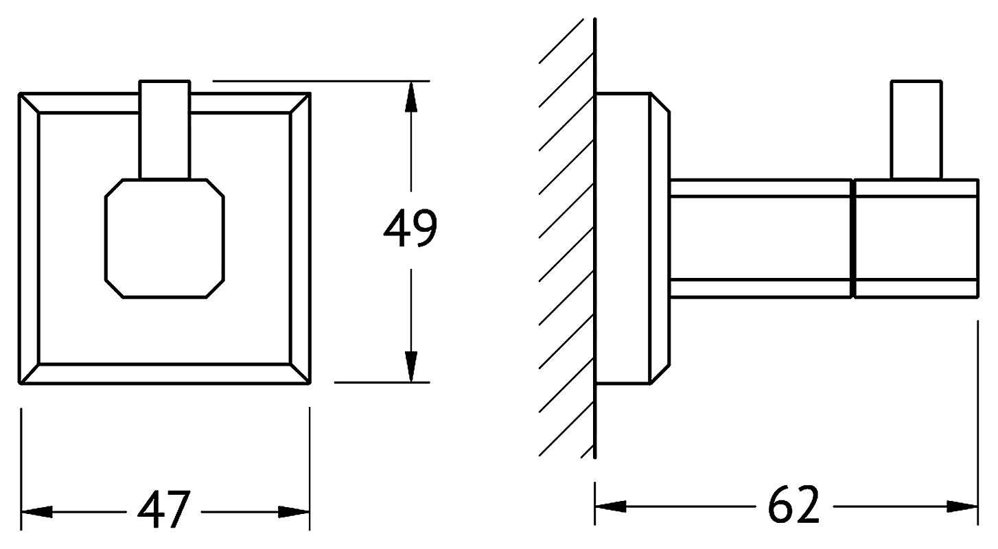 Artwelle Hagel 9915 Крючок (хром)