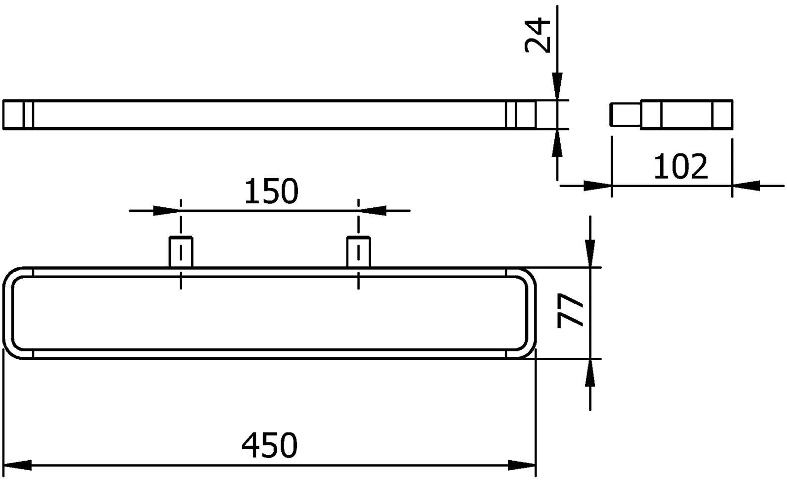 Langberger Vico 11304D Держатель аксессуаров и полотенца 45 см