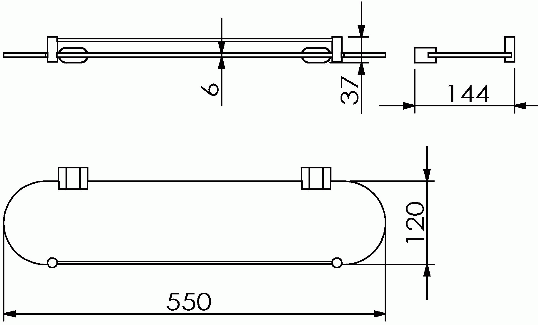 Langberger Lugano 24051H Полка 55 см