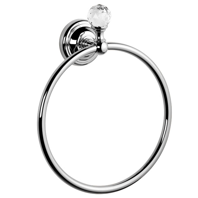 Tiffany World Crystal TWCR015 CR  Полотенцедержатель-кольцо (хром/Swarovski)