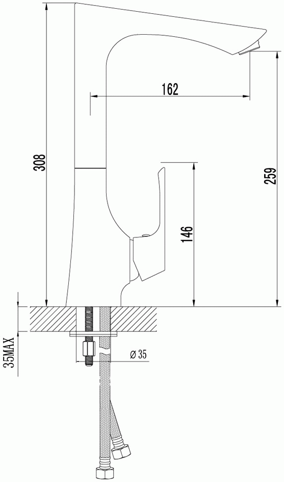 Lemark Unit LM4505C Смеситель для кухни