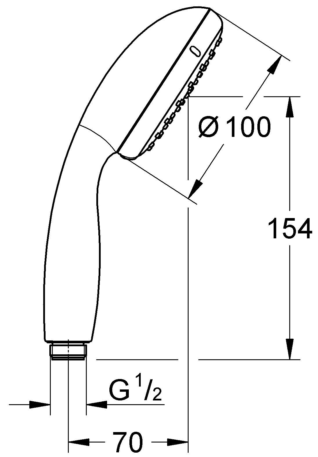 Grohe Tempesta 27597 001 Ручной душ (2 режима)