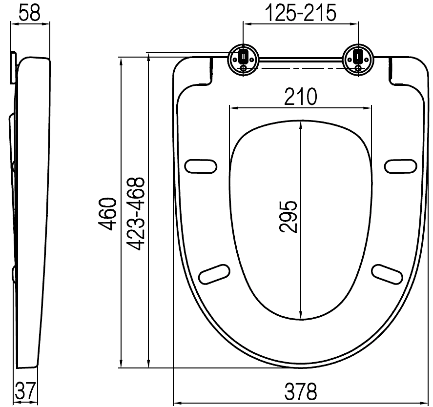 AM·PM Awe C117852WH Сиденье с крышкой для унитаза SoftClose