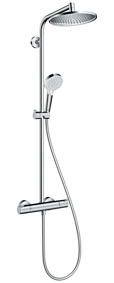 Hansgrohe Crometta Showerpipe S240 27267 000  Душевая система с термостатом (душ Ø240 мм)