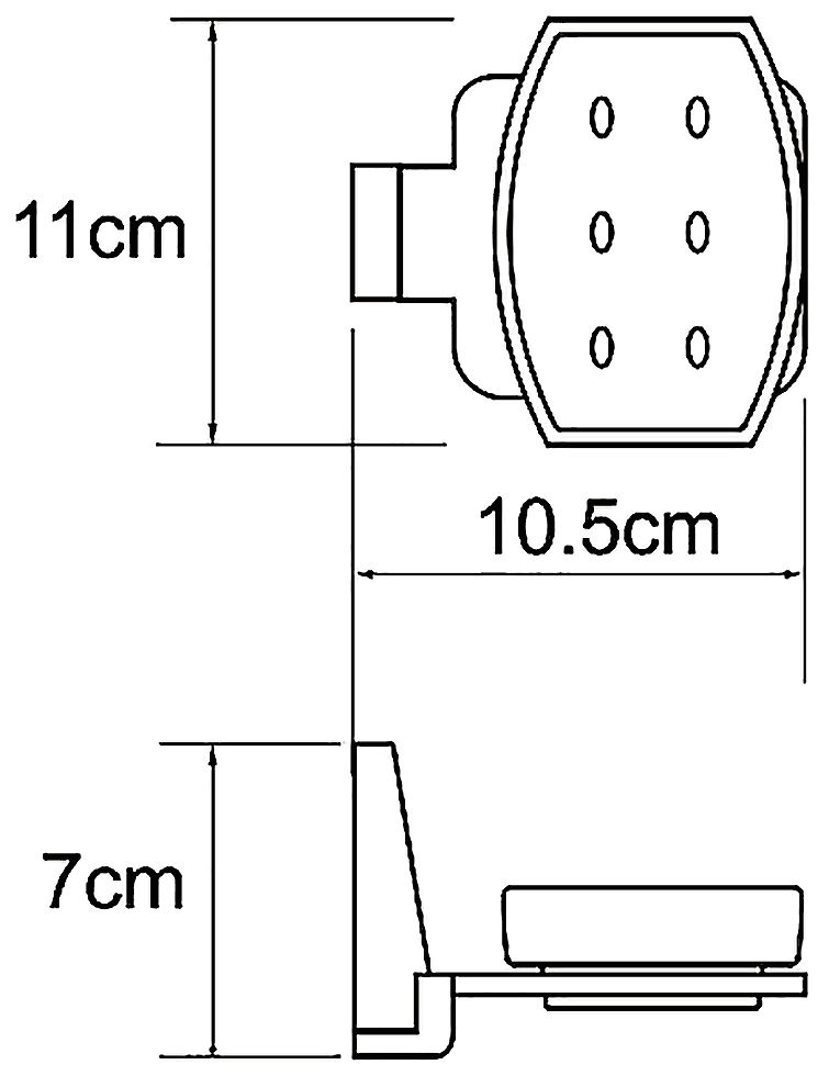 WasserKraft Lopau K-6029 Мыльница настенная