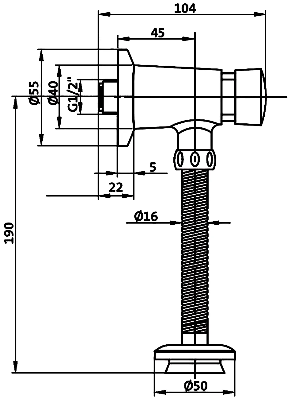 Santek Гала 1.WH30.2.089 Смывное устройство для писсуара