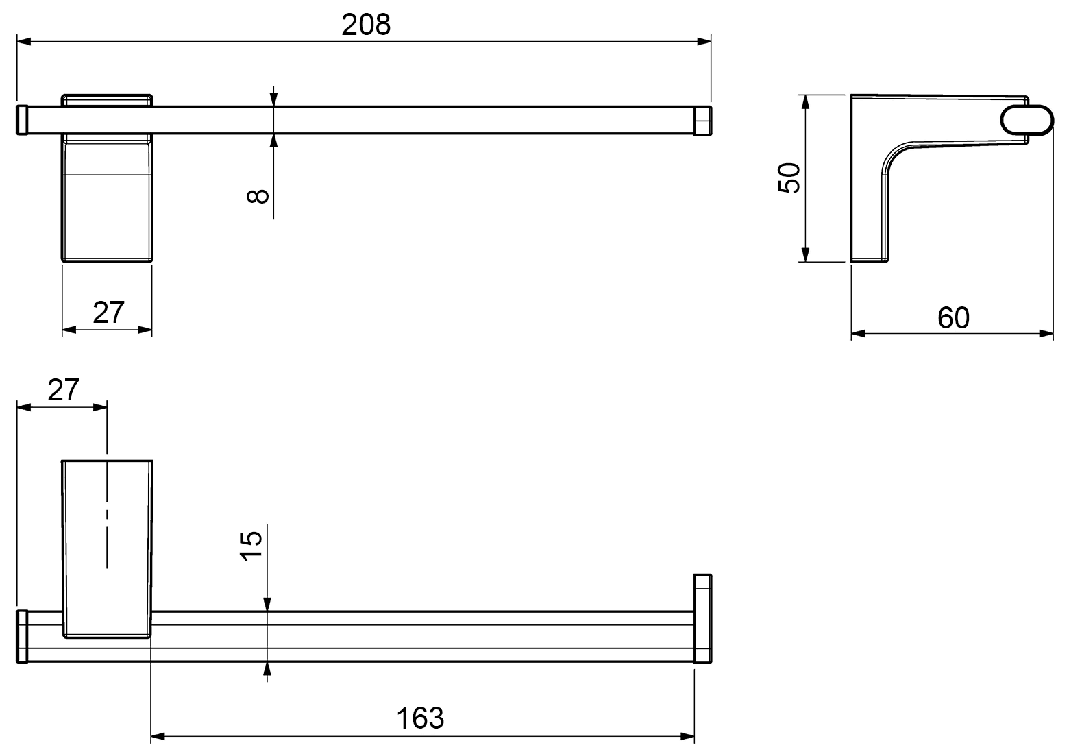 Sonia Eletech 113897 Полотенцедержатель 20 см