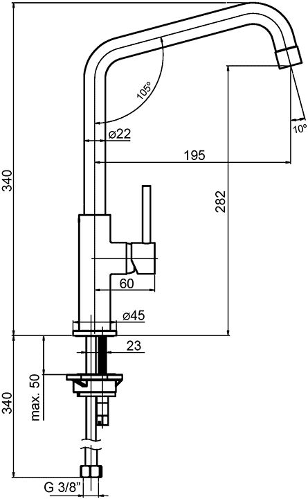 Paini IXA1572SKM Смеситель кухонный