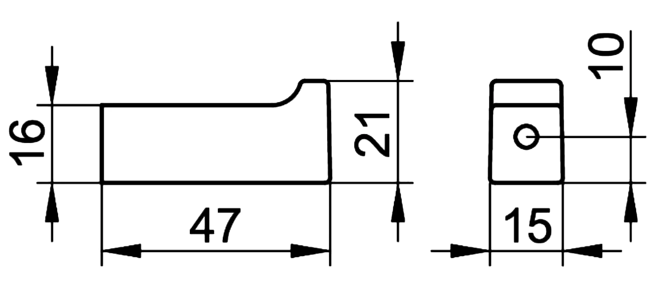 KEUCO Edition11 11114 370000 Крючок (чёрный)