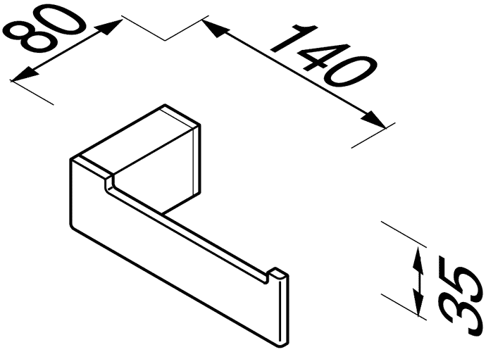 Geesa Modern Art 3509-02  Держатель туалетной бумаги