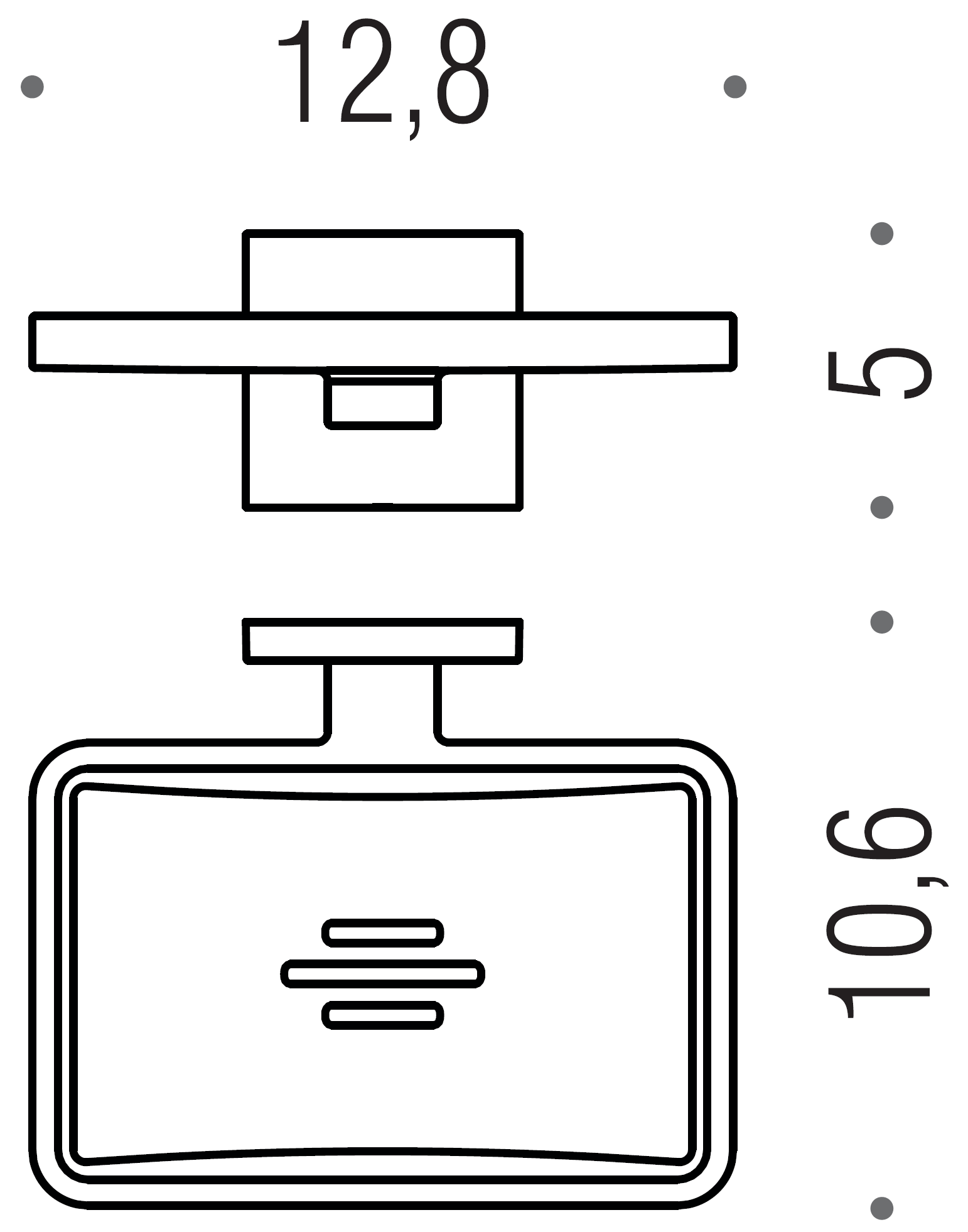 Colombo BasicQ B3781 Мыльница настенная металлическая