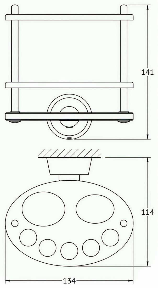 FBS Vizovice VIZ060 Держатель зубных щеток и пасты